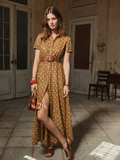 SURKANA SPAIN  TAN DRESS L