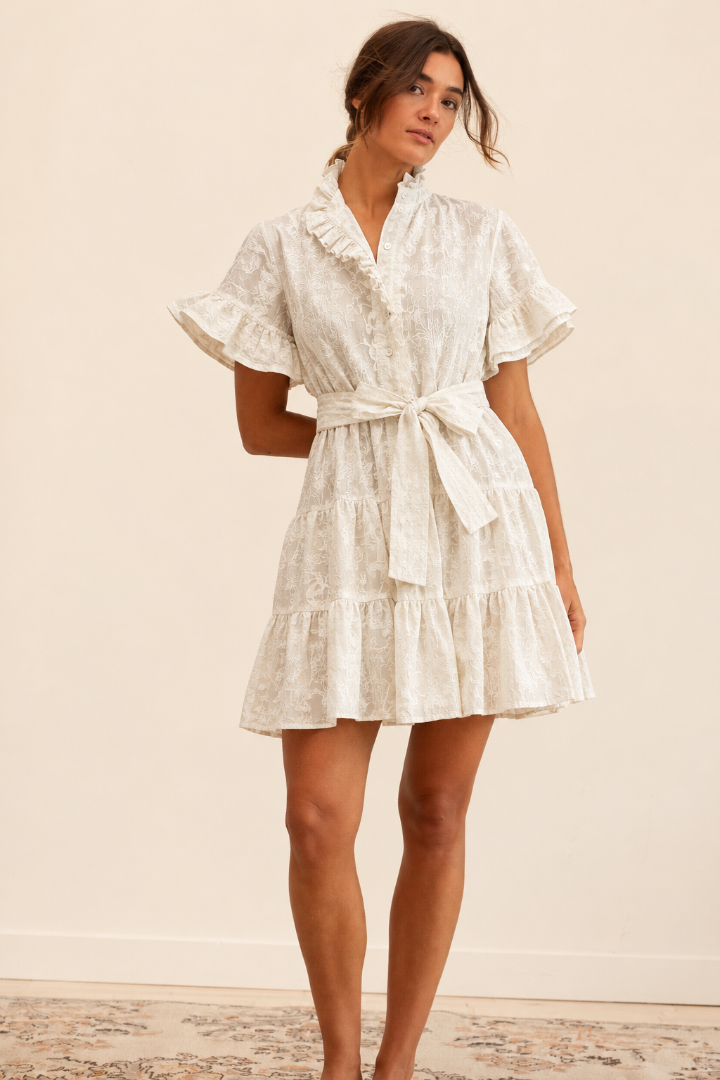 Mille Violetta Dress in white L