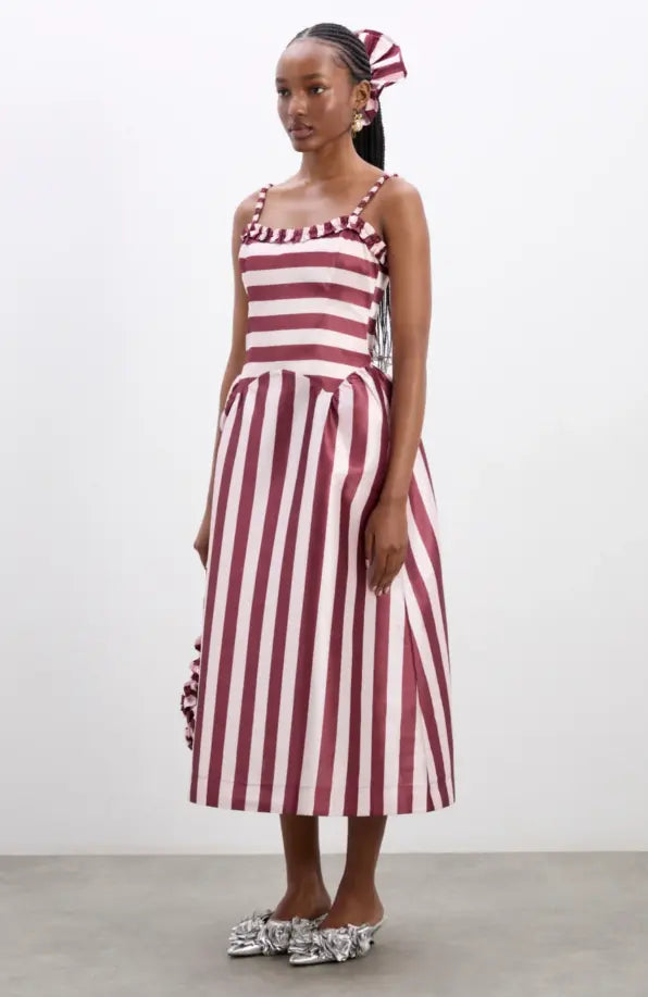 Damson Madder striped dress UK 16