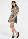 Damson Madder Mansi Short-Sleeve Smocked Mini Dress