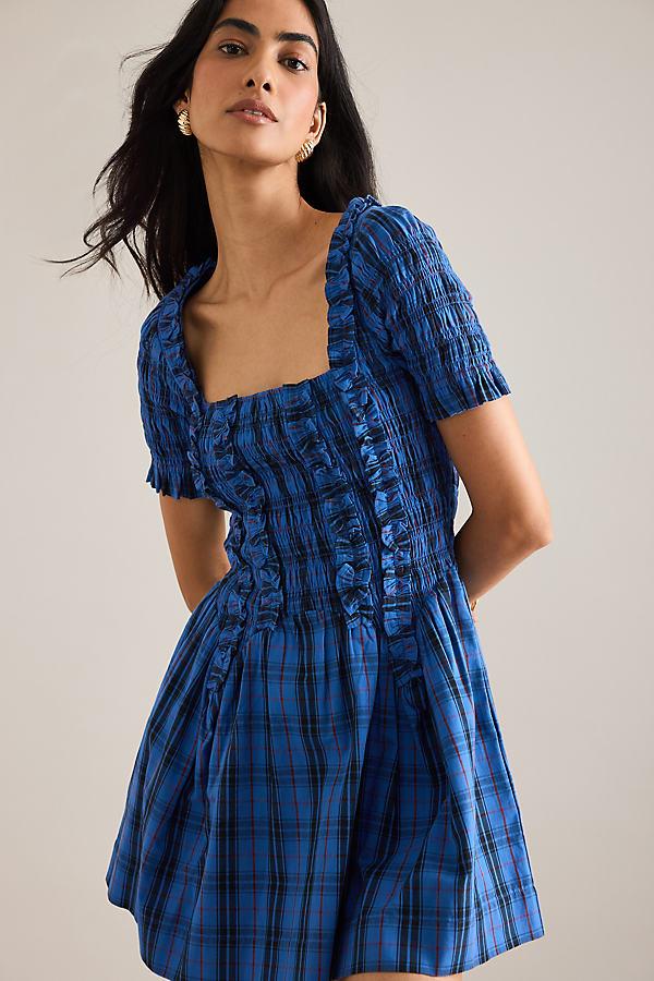 Damson Madder Raphaela Short-Sleeve Mini Dress
