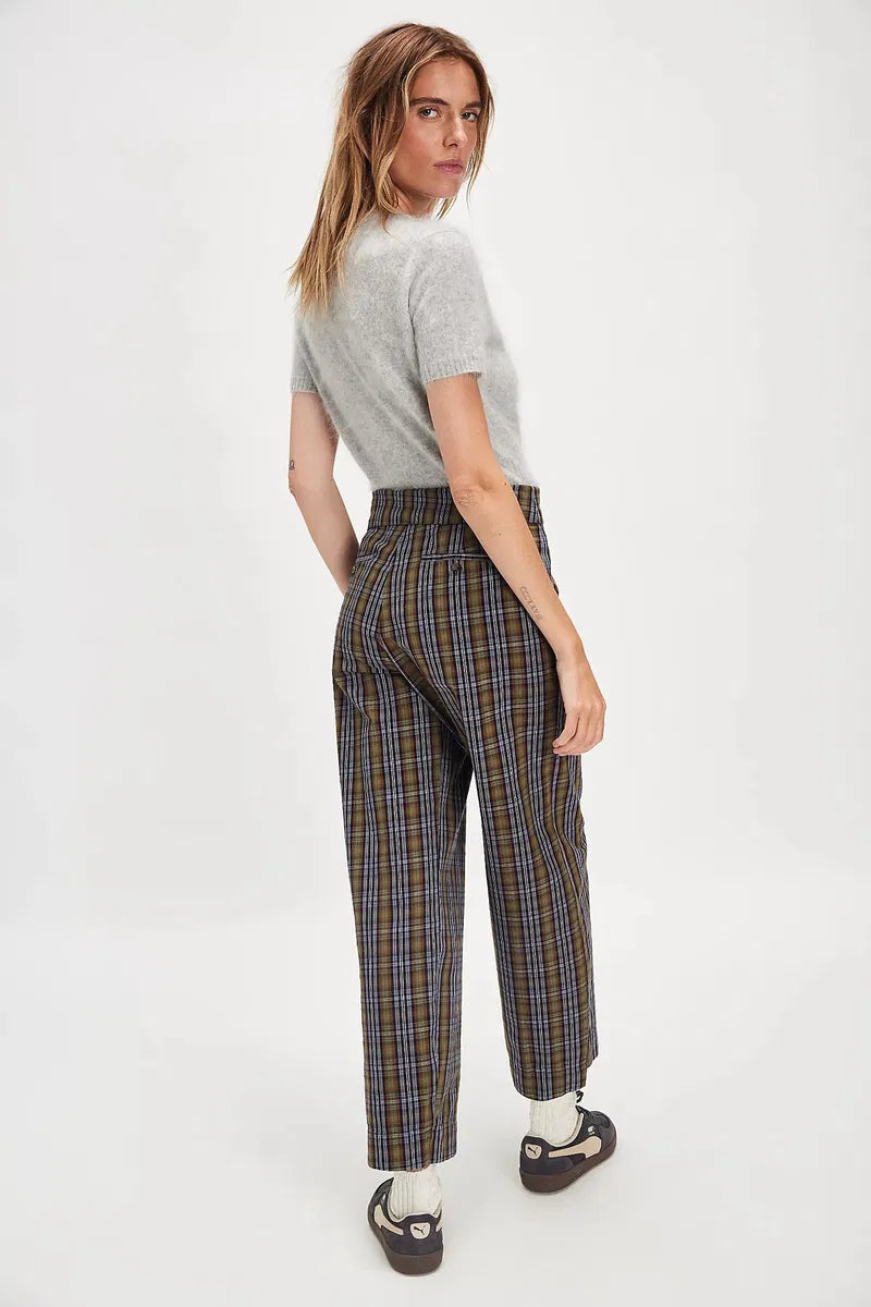 DAMSON MADDER Fia Trousers - Multi Check UK 10