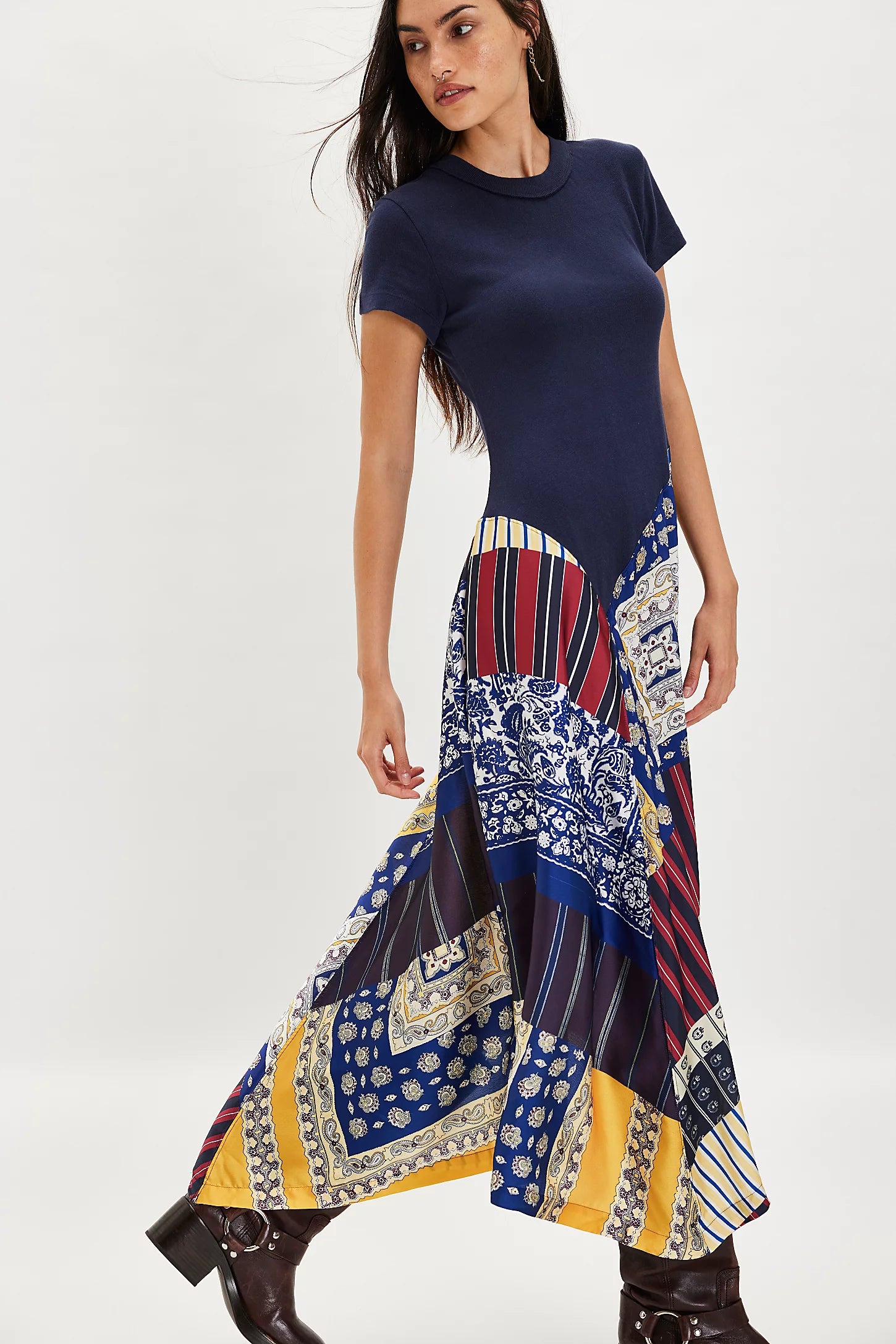 FREE PEOPLE  Tied And True Midi Dress XS