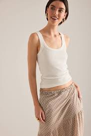 DAMSON MADDER Sigourney Skirt - Ginger Check