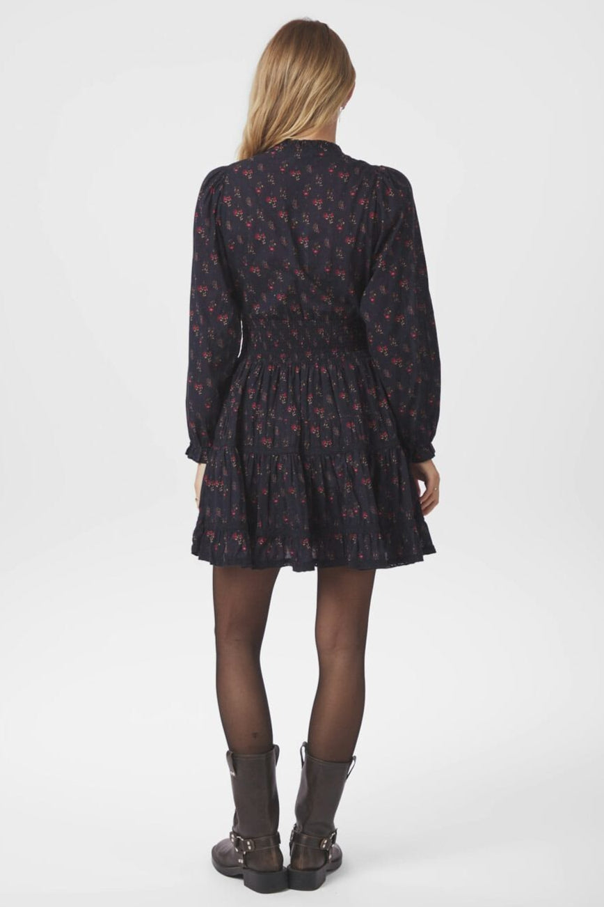 Neo Noir Cornell Fine Print Dress